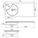 Раковина Цвет и Стиль Греко 112 L