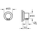 Шланговое подключение VitrA Dynamic S A45223