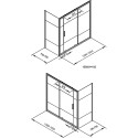 Шторка на ванну Aquanet Practic 160x75