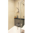 Шторка на ванну GuteWetter Lux Pearl GV-001A правая 50 см стекло бесцветное, фурнитура хром