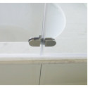 Шторка на ванну GuteWetter Lux Pearl GV-102 правая 110 см стекло бесцветное, профиль хром