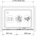 Шторка на ванну RGW Screens SC-45 180х150, профиль хром