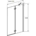 Шторка на ванну Radaway Essenza New Black PND II 110 R