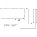Шторка на ванну Vegas Glass EV Lux 75 08 01 R профиль глянцевый хром, стекло прозрачное