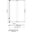 Шторка на ванну Wasserkraft Main 41S02-100