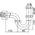 Сифон для раковины Veragio Sbortis VR.SBR-8117.CR