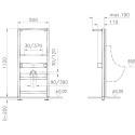 Система инсталляции для писсуаров VitrA 780-3800