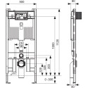 Система инсталляции для унитазов TECE Profil 9300500