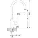 Смеситель Alveus Slim CHR 1134831 для кухонной мойки