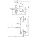Смеситель Aquanet Atletic AF310-20С для ванны с душем