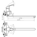 Смеситель Argo Jamaica 40-L40/K универсальный
