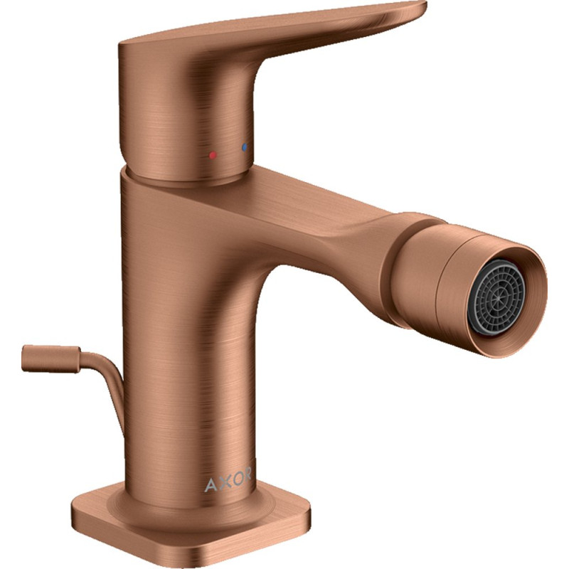Смеситель Axor Citterio M 34210310 для биде, шлифованное красное золото