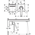 Смеситель Axor MyEdition 47060600 С ВНУТРЕННЕЙ ЧАСТЬЮ, для раковины