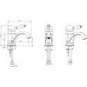 Смеситель Boheme Medici Ripresa 301 для раковины