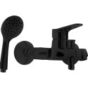 Смеситель Bravat Eco F6111147BM-B для ванны с душем, черный