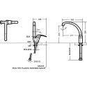 Смеситель Bravat Fit F7135188CP-1-RUS для кухонной мойки