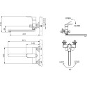 Смеситель Bravat Pure F6105161C-01A универсальный