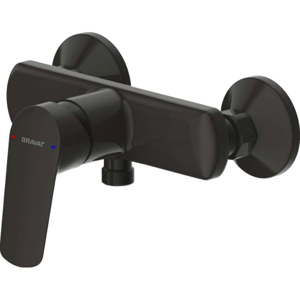 Смеситель Bravat Rhein F9429564BW-01-ENG для душа, матовый черный