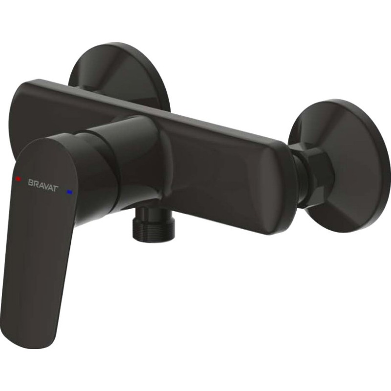 Смеситель Bravat Rhein F9429564BW-01-ENG для душа, матовый черный