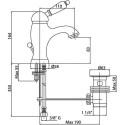 Смеситель Cezares Elite ELITE-LSM1-02-Nc для раковины