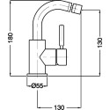 Смеситель Cezares Olimp BSM2 02 L для биде