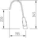 Смеситель Clever Paula Platinum 98201 для кухонной мойки