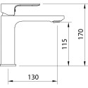 Смеситель Clever Saona Slim 61176 для раковины
