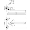 Смеситель D&K Rhein Schiller DA1463301 универсальный