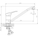 Смеситель Decoroom SO21 SO21018 для кухонной мойки