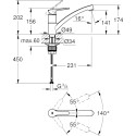 Смеситель Grohe BauEco 31680000 для кухонной мойки