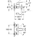 Смеситель Grohe BauEdge 23334000 для ванны с душем