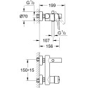 Смеситель Grohe Concetto 32211001 для ванны с душем
