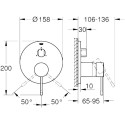 Смеситель Grohe Essence 24169DL1 для ванны с душем, теплый закат