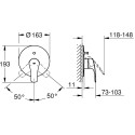 Смеситель Grohe Eurosmart 19450003 для ванны с душем