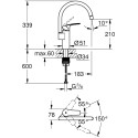 Смеситель Grohe Eurosmart 33202003 для кухонной мойки