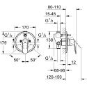 Смеситель Grohe Eurosmart Cosmopolitan 32879000 С ВНУТРЕННЕЙ ЧАСТЬЮ