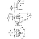 Смеситель Grohe Eurostyle 3359230A для ванны с душем