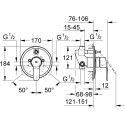 Смеситель Grohe Eurostyle Cosmopolitan 33637002 С ВНУТРЕННЕЙ ЧАСТЬЮ