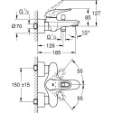 Смеситель Grohe Eurostyle New 33591003 для ванны с душем