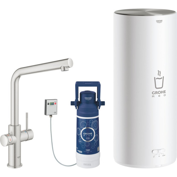 Смеситель Grohe Red II Duo 30325DC1 для кухонной мойки, с водонагревателем