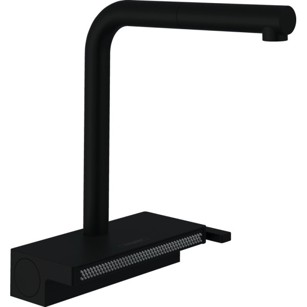 Смеситель Hansgrohe Aquno Select M81 73836670 для кухонной мойки, матовый черный