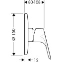 Смеситель Hansgrohe Focus E2 31967000 С ВНУТРЕННЕЙ ЧАСТЬЮ, для душа