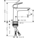 Смеситель Hansgrohe Logis Fine 110 71253000 для раковины