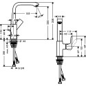 Смеситель Hansgrohe Metris 31087000 для раковины
