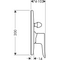 Смеситель Hansgrohe Metris 31484000 для ванны с душем