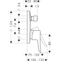 Смеситель Hansgrohe Metris 31493000 для душа
