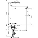 Смеситель Hansgrohe Metris S 31021000 для раковины