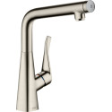 Смеситель Hansgrohe Metris Select M71 14785800 для кухонной мойки, сталь