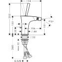 Смеситель Hansgrohe PuraVida 15270400 для биде