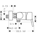 Смеситель Hansgrohe Talis S 32620000 для душа